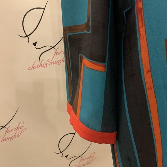 Eliza J. Sz 8. Lined Full Back Zip Shift Sheath Dress. Contrasting Band. B56 - Picture 3 of 10